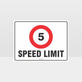 Custom Gate Signs,5 Kph Speed Limit L Sign
